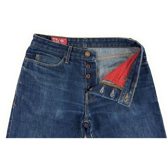 Freenote Cloth Rios Mens Jeans Sz 29x31 Slim Straight Distressed Selvedge Denim - Picture 3 of 11